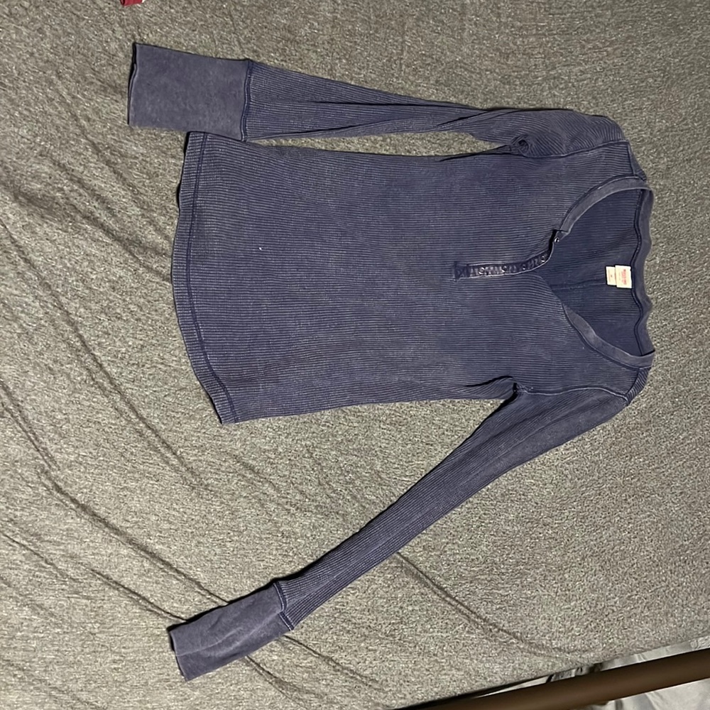 Mossimo Purple Waffle Long Sleeve